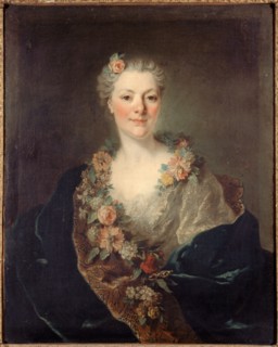 Portrait of Mme Doyen, born de la Planche, sister-in-law of the painter Doyen, c1750.