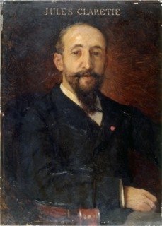 Jules Claretie (1840-1913), administrator at the Comedie-Francaise, between 1880 and 1890.