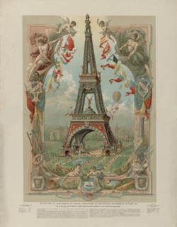 Ce que sera la tour Eiffel la grande attraction de Exposition universelle de 1889, 1889. Private Collection.