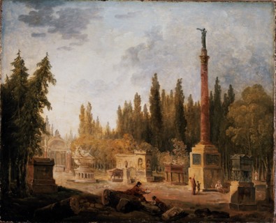 Le Jardin du Musée des monuments français, ancien couvent des Petits-Augustins, 1803.