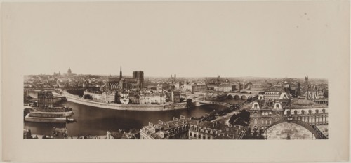 Panorama taken from Saint-Gervais church, 4th arrondissement, Paris, between 1862 and 1872.