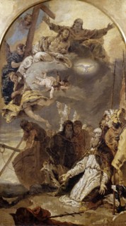 Holy Trinity in Glory Appearing to Saint Pope Clement I, ca 1735. Creator: Tiepolo, Giambattista (1696-1770).