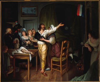 Dedication to the Fatherland of a man whose arm has just been amputated, c1793.