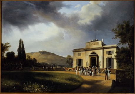 Pavillon de Bagatelle, current Bois de Boulogne, current 16th arrondissement, in 1826.