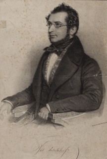 Portrait of the pianist and composer Joseph Fischhof (1804-1857), ca 1835. Private Collection.