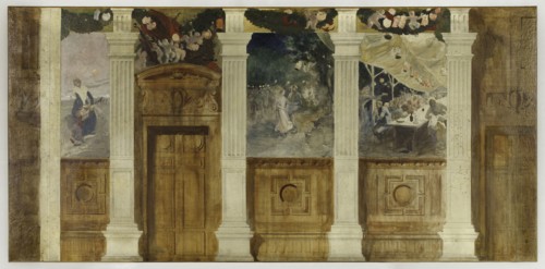 Esquisse pour la mairie du 4ème : Le Bal à la campagne ou La Fête populaire, 1884.