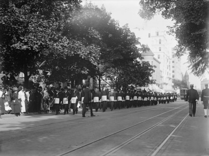 Schley, Winfield Scott, Rear Admiral, U.S.N. Funeral, St. John's Church - Masons, 1911.