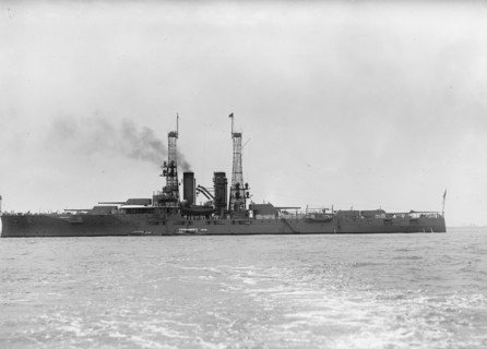 German Squadron Visit To U.S.- U.S. Battleship In Hampton Roads To Greet Squadron, 1912.