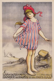 Emprunt National 1920. Souscrivez Banque de Paris et des Pays-Bas, 1920. Private Collection.