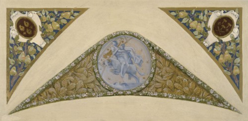 Sketch for the 'festival staircase' at the Hotel de Ville in Paris: Aries, c1888-1898.
