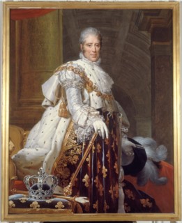Portrait de Charles X (1757-1836), roi de France, en costume de sacre, c1825.