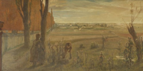 Sketch for the reception hall in the town hall of Vanves: Surroundings of Vanves, 1902.
