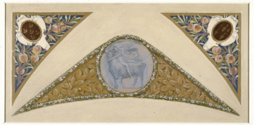 Sketch for the 'festival staircase' at the Hotel de Ville in Paris: Taurus, c1888-1898.