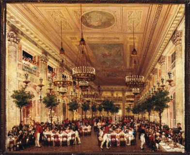 Banquet on the occasion of the marriage of Leopold I of Belgium Princess Louise of Orleans, c1832.