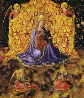 The Virgin of Humility (Madonna dell'Umilitá), c. 1450. Found in the collection of the Accademia Carrara, Bergamo.