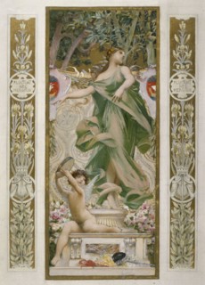 Sketch for the 'festival staircase' at the Hotel de Ville in Paris: Dancing, c1888-1898.