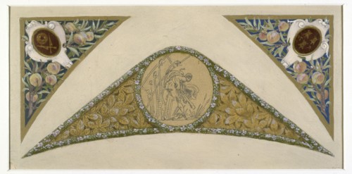 Sketch for the 'festival staircase' at the Hotel de Ville in Paris: Scorpio, c1888-1898.