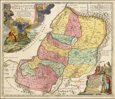 Map of the Holy Land Divided into the Twelve Tribes of Israel , c. 1710. Private Collection.