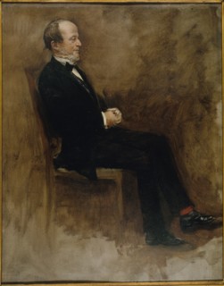 Portrait of John Lemoine (1815-1892), publicist, editor-in-chief of "Journal des Debats", c1889.