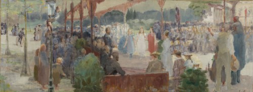 Sketch for the reception hall in the town hall of Maisons-Alfort: Tribute to merit, between 1893 and 1895.