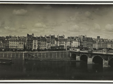 Panorama. Le Pont-Neuf, le Louvre et le quai de la Mégisserie, 1er arrondissement, Paris, between 1845 and 1850.