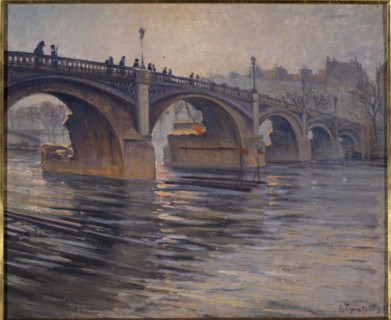 View of the Pont de la Tournelle, 4th and 5th arrondissements, c1915 — 1925.