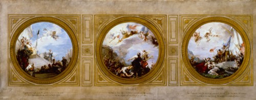Sketch for the town hall of the 6th arrondissement: Equality. Freedom. Fraternity., c1887.
