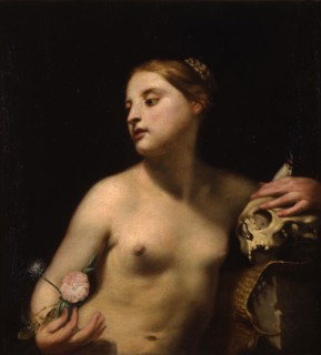 Allegory of Vanity and Penitence, Mid of 17th cen. Found in the collection of the Musée de Picardie, Amiens.