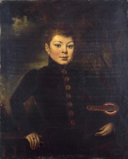 Portrait de René Charles Breteau (1826-1877), en uniforme d'élève du lycée Charlemagne, c1837.