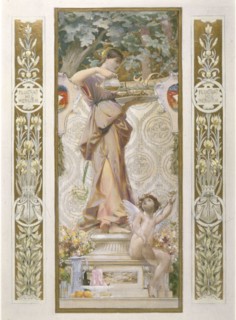 Sketch for the 'Festival Staircase' at the Hotel de Ville in Paris: Refreshment, c1888-1898.