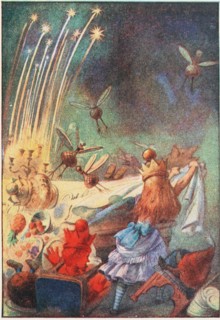 One good pull, and plates, dishes, guests, and candles came crashing down , 1911. Private Collection.