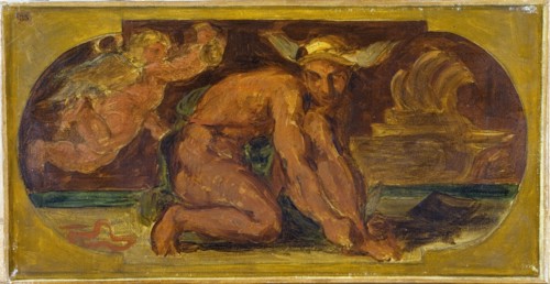 Mercure : Esquisse pour le salon de la Paix à l'Hôtel de Ville de Paris, between 1849 and 1852.