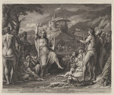 Orpheus Instructing a Savage People in Theology and the Arts of Social Life, plate dated May 1, 1791, issued 1792.