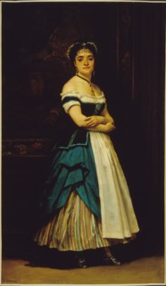Dinah Felix (known as Melanie Emilia), Rachel's sister, in costume of a maid, c1865.