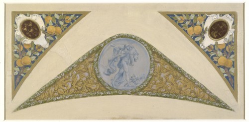 Sketch for the 'festival staircase' at the Hotel de Ville in Paris: Leo, between 1888 and 1898.