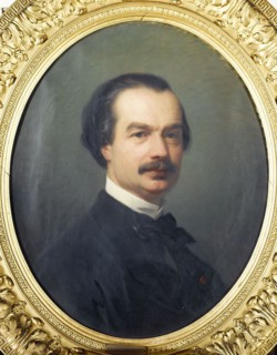 Portrait of Auguste Maquet (1813-1888), writer, collaborator of Alexandre Dumas, 1867.