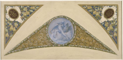 Sketch for the festive staircase of the Hotel de Ville in Paris: Aquarius, between 1888 and 1898.