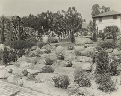 Casa de Mariposa, Walter Franklin Cobb house, Butterfly Lane, Montecito, California - Rock garden, 1917.