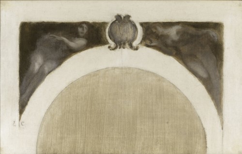 Esquisse pour le salon des Sciences de l'Hôtel de Ville de Paris : Les Mathématiques - La Minéralogie, between 1889 and 1891.