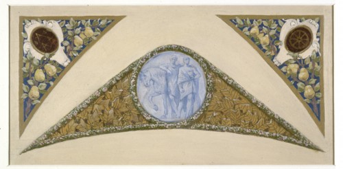 Sketch for the 'festival staircase' at the Hotel de Ville in Paris: Gemini, between 1888 and 1898.