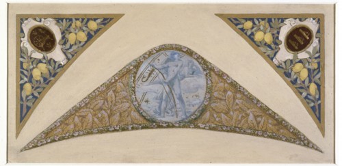 Sketch for the 'festival staircase' at the Hotel de Ville in Paris: Cancer, between 1888 and 1898.