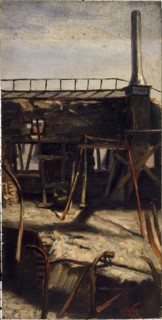 Roofs of the Opera-Comique, after the fire of May 15, 1887, place Boieldieu, 2nd arrondissement, 1887.