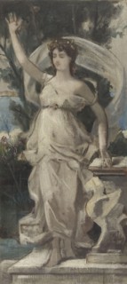 Sketch for the Salon des Lettres at the Hotel de Ville in Paris: Eloquence, between 1888 and 1890.