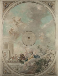 Esquisse pour la salle des mariages de la mairie de Montrouge : La Loi et le Mariage (Plafond), 1886.