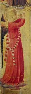 Angel making music (From the Tabernacle of the Linaioli), ca. 1433. Found in the collection of the San Marco, Florence.