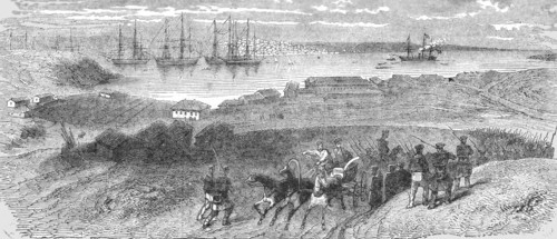 'View of the Russian town of Sebastopol', 1854. Creator: Unknown.
