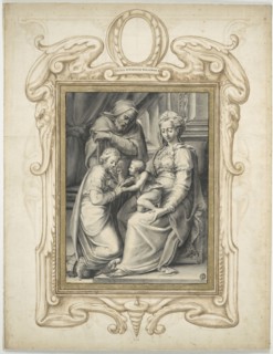 Die mystische Hochzeit der heiligen Katharina, Second half of the16th cen. Creator: Pinariccio, Felice (active ca 1577).