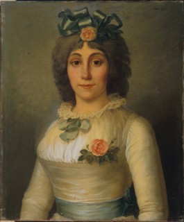 Portrait of a woman, formerly identified as Anne-Josèphe Théroigne de Méricourt (1762-1817), 1793.