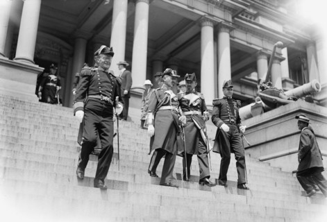 German Squadron Visit To U.S. German officers At Navy Dept., June 5. 1912. Creator: Harris & Ewing.