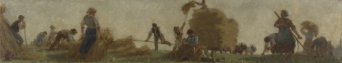 History of wheat: Collection of wheat. Sketch for the school in rue Dombasle, 15th arrondissement of Paris, 1879.